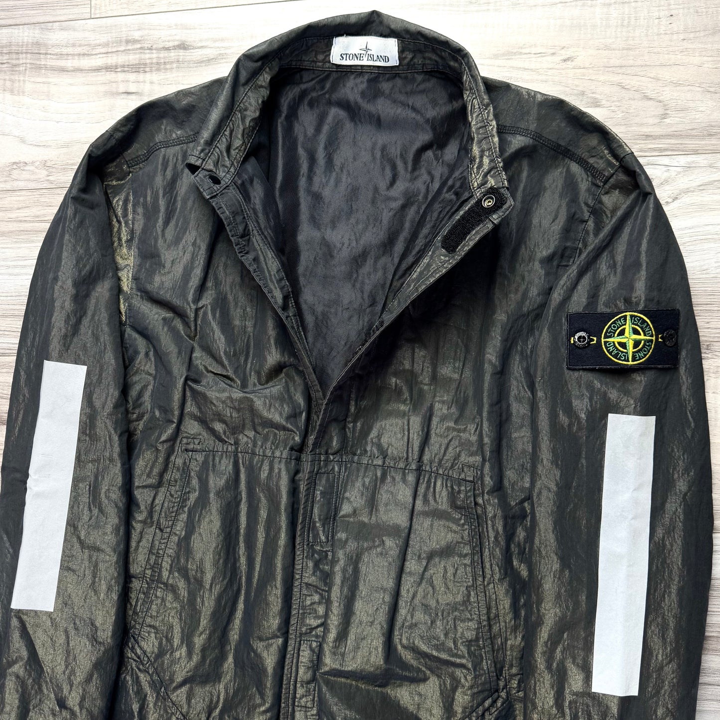 Stone Island Reflective Cotton Metal GD Badge Overshirt - Medium