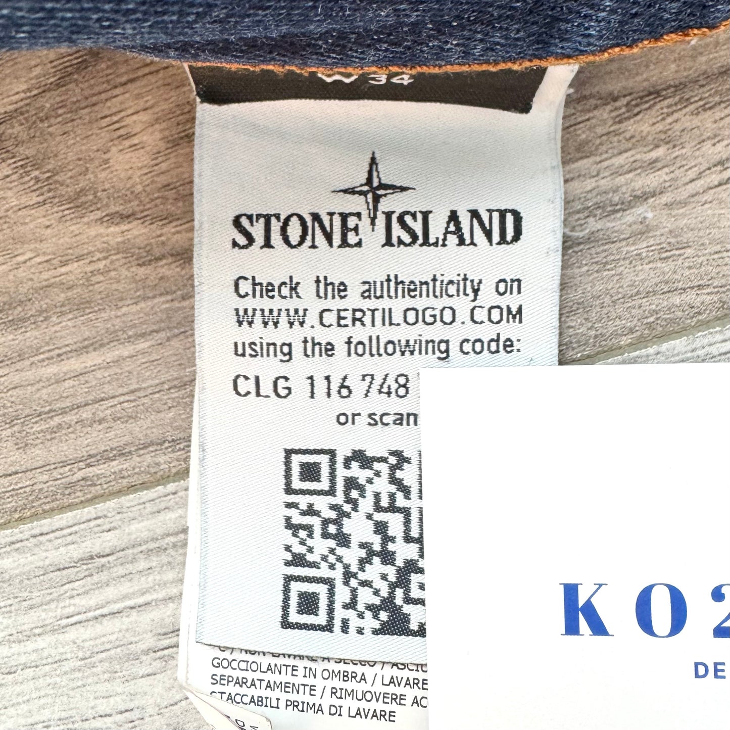 Stone Island Badge Jeans - 34W 34L