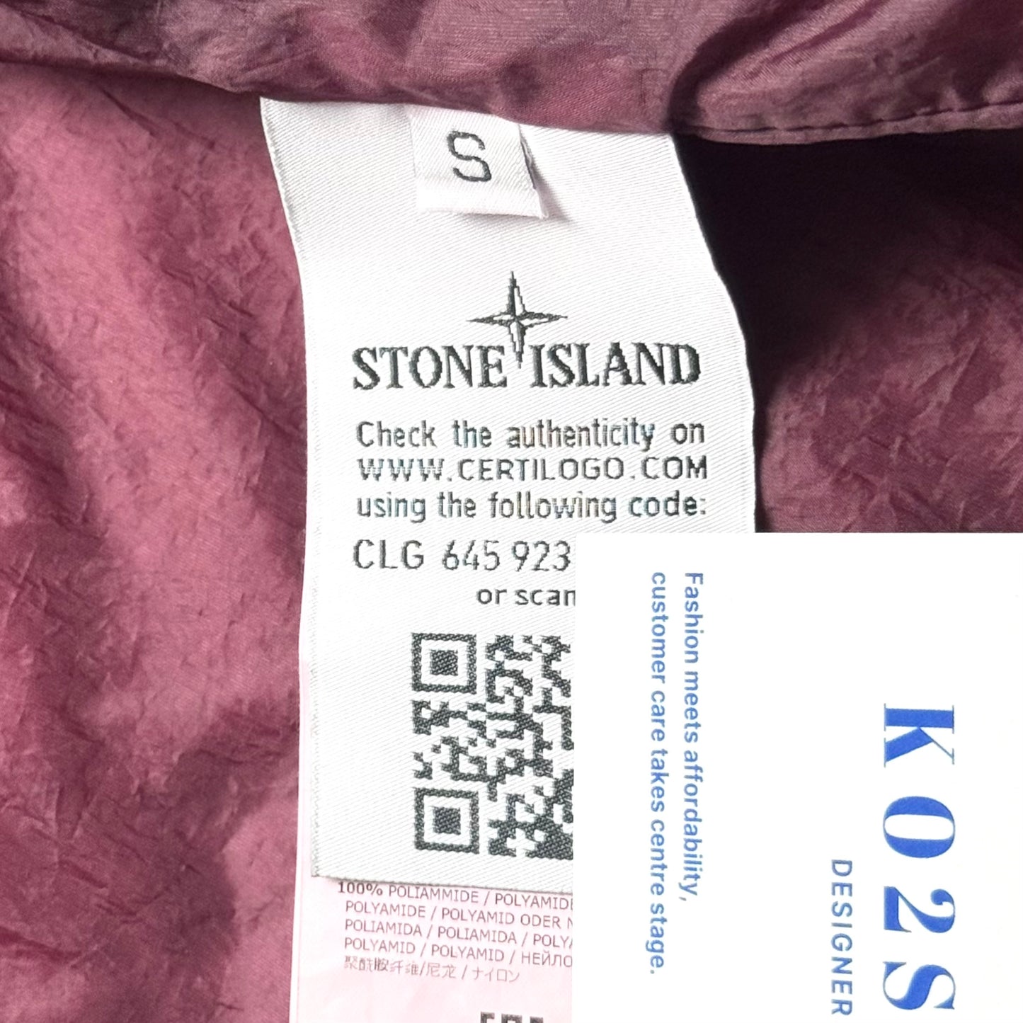 Stone Island Garment Dyed Crinkle Reps NY Full Zip Badge Jacket - Small ptp21”