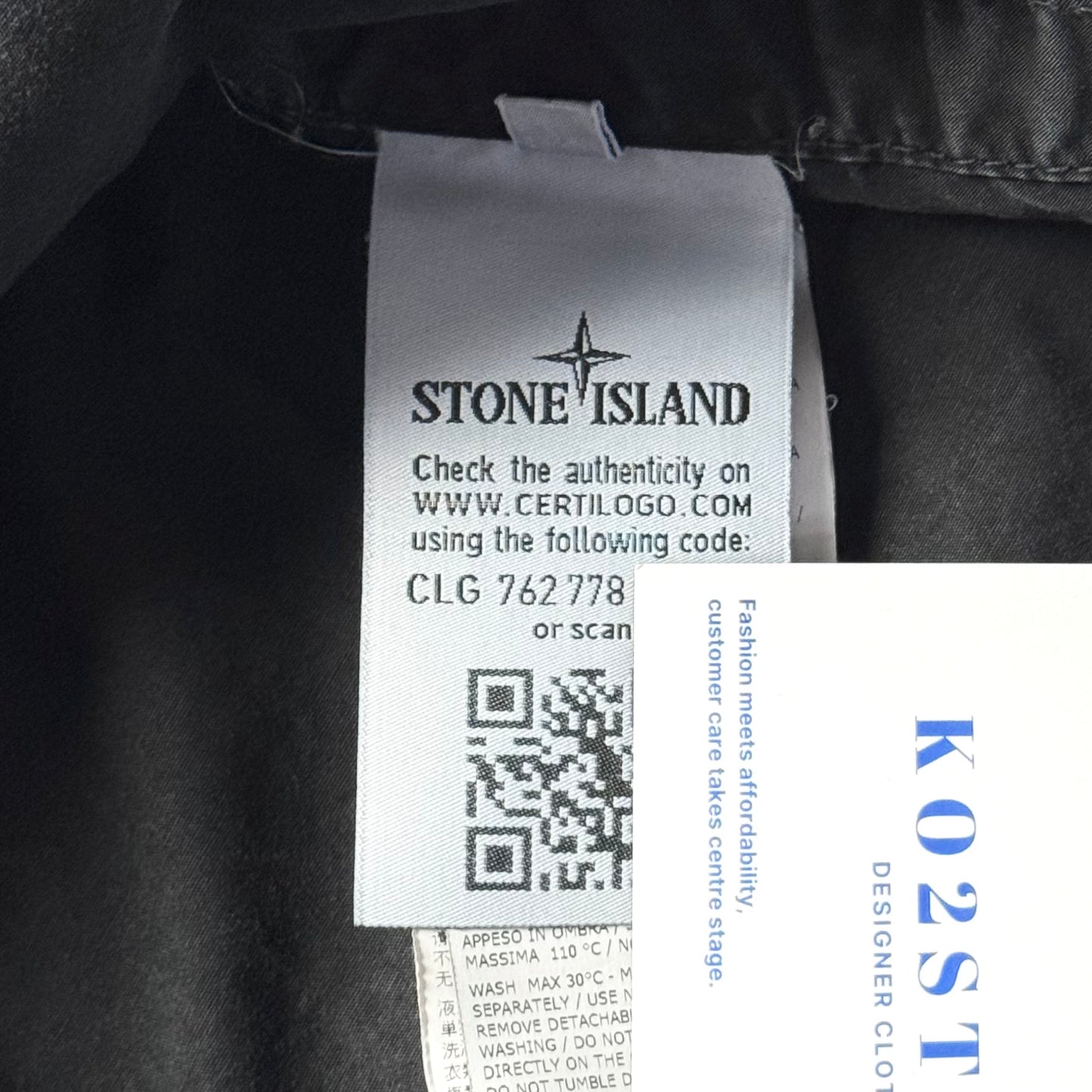 Stone Island Full Zip Badge Overshirt - Medium ptp21”