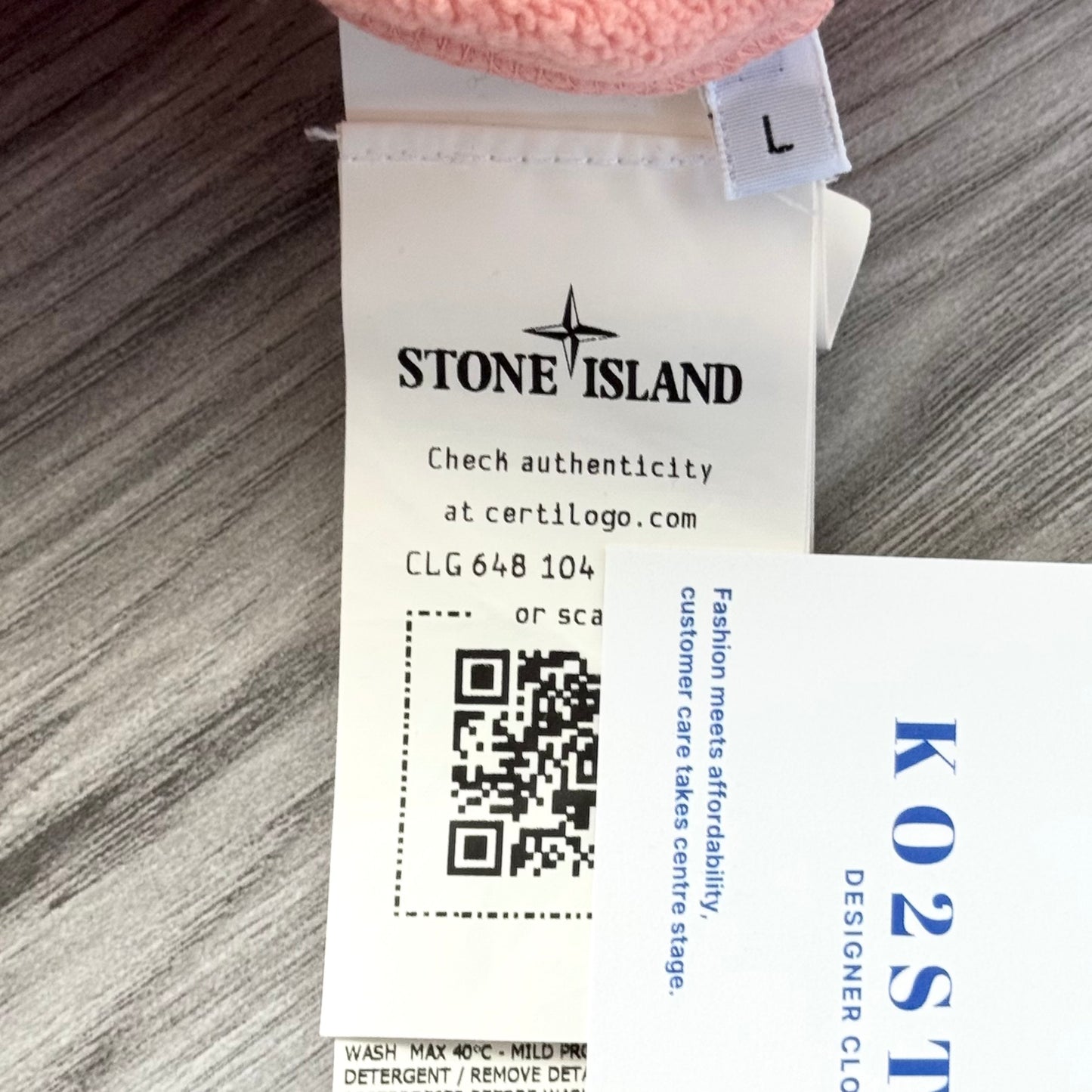 Stone Island Pullover Badge Sweatshirt - Large ptp22”