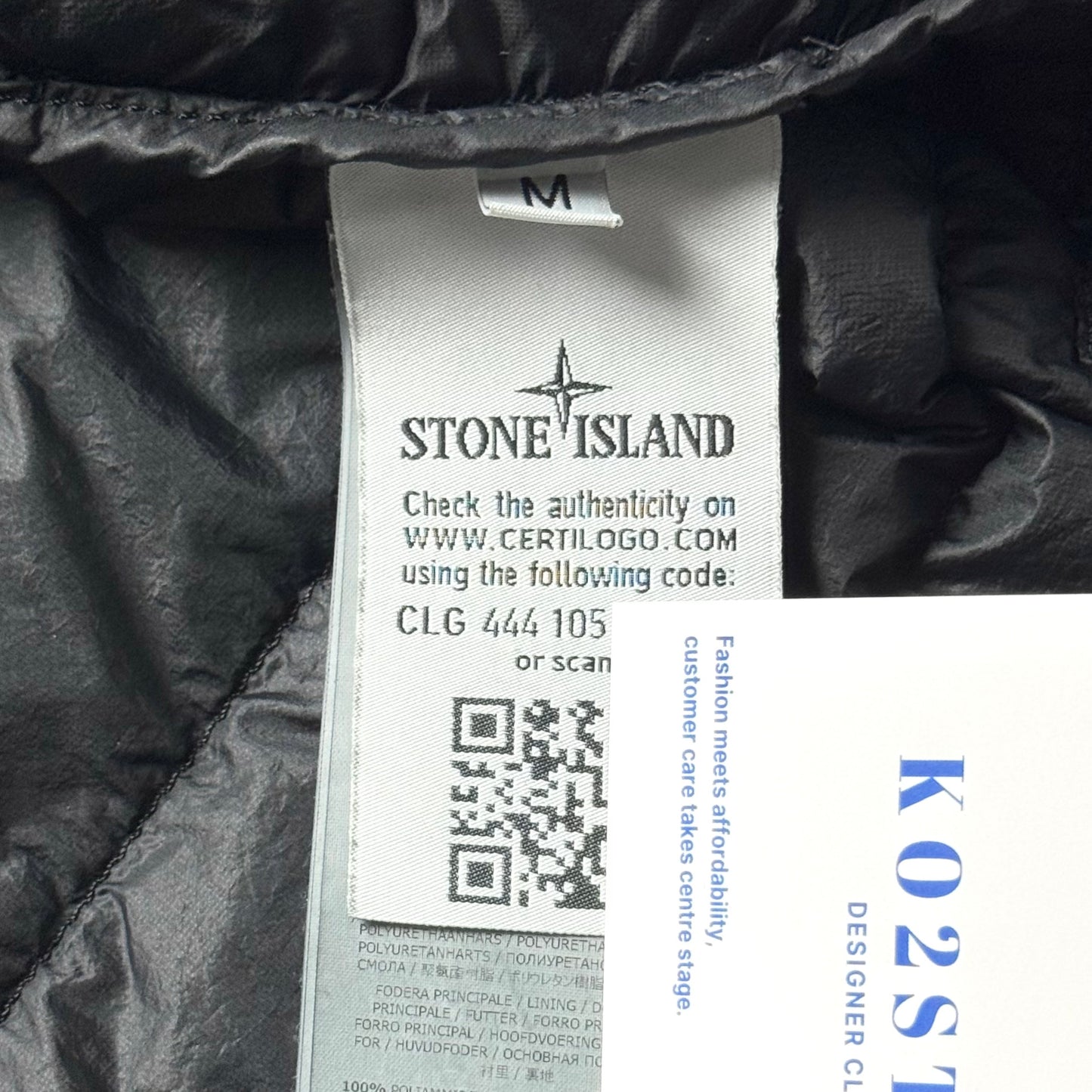 Stone Island Garment Dyed Micro Yarn Down Full Zip Badge Gilet - Medium ptp19.5”