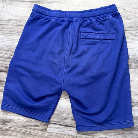 Stone Island Cotton Fleece Badge Shorts - Small 30W