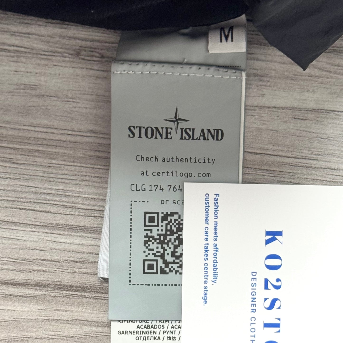 Stone Island Crinkle Reps Full Zip Badge Overshirt - Medium ptp21.5”