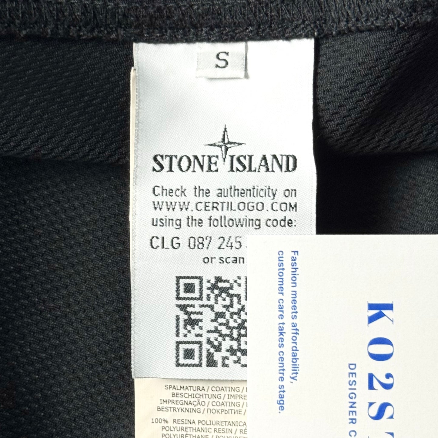 Stone Island Light Soft Shell-R Full Zip Badge Jacket - Small ptp19.5”