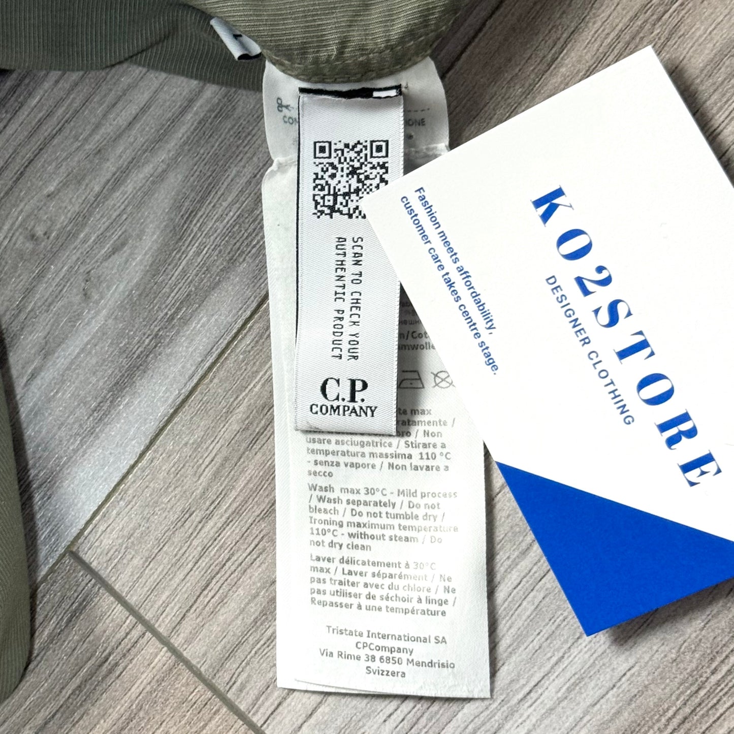 CP Company Embroidered Logo Half Zip Pullover Overshirt - Large ptp22.5”