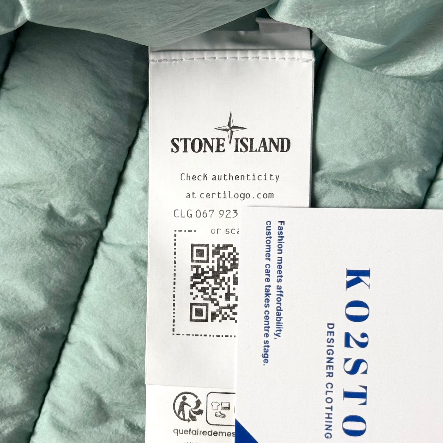 Stone Island Loom Woven Chambers R-Nylon Down-TC Badge Jacket - Medium ptp21.5”