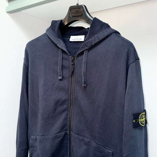 Stone Island Full Zip Badge Hoodie - 3XL ptp26.5”