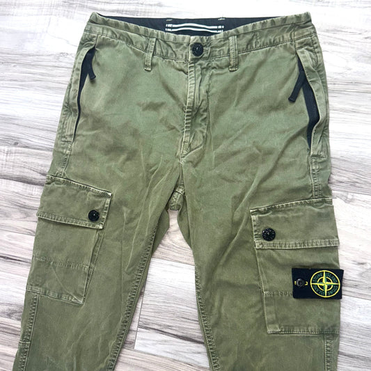 Stone Island Badge Cargo Trousers - 29W 30L