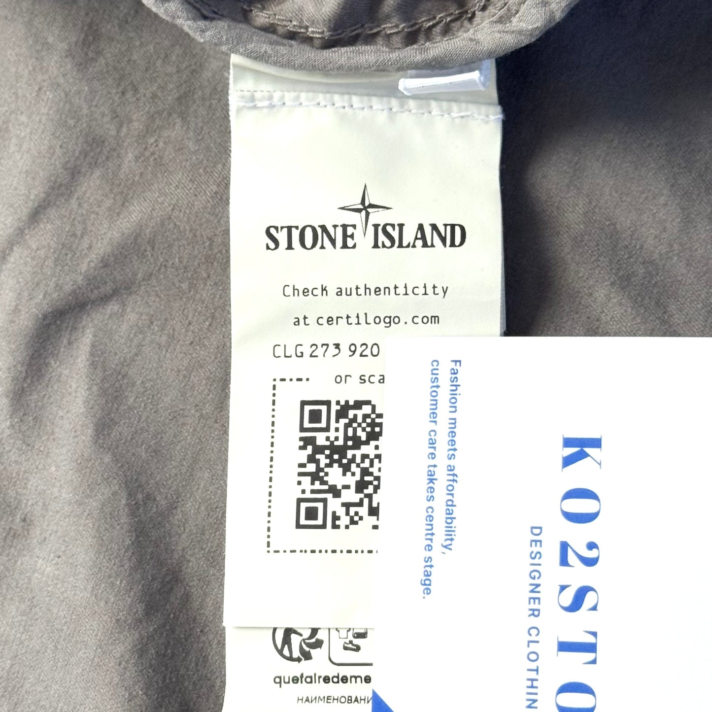 Stone Island Hooded Supima Cotton Twill Stretch-TC Full Zip Badge Overshirt - XL ptp23”