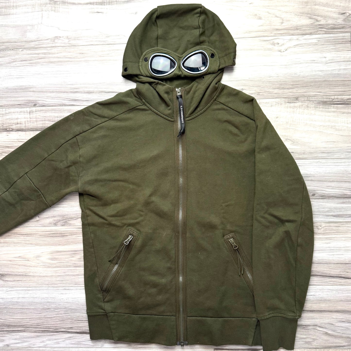 CP Company Full Zip Goggle Hoodie - Small