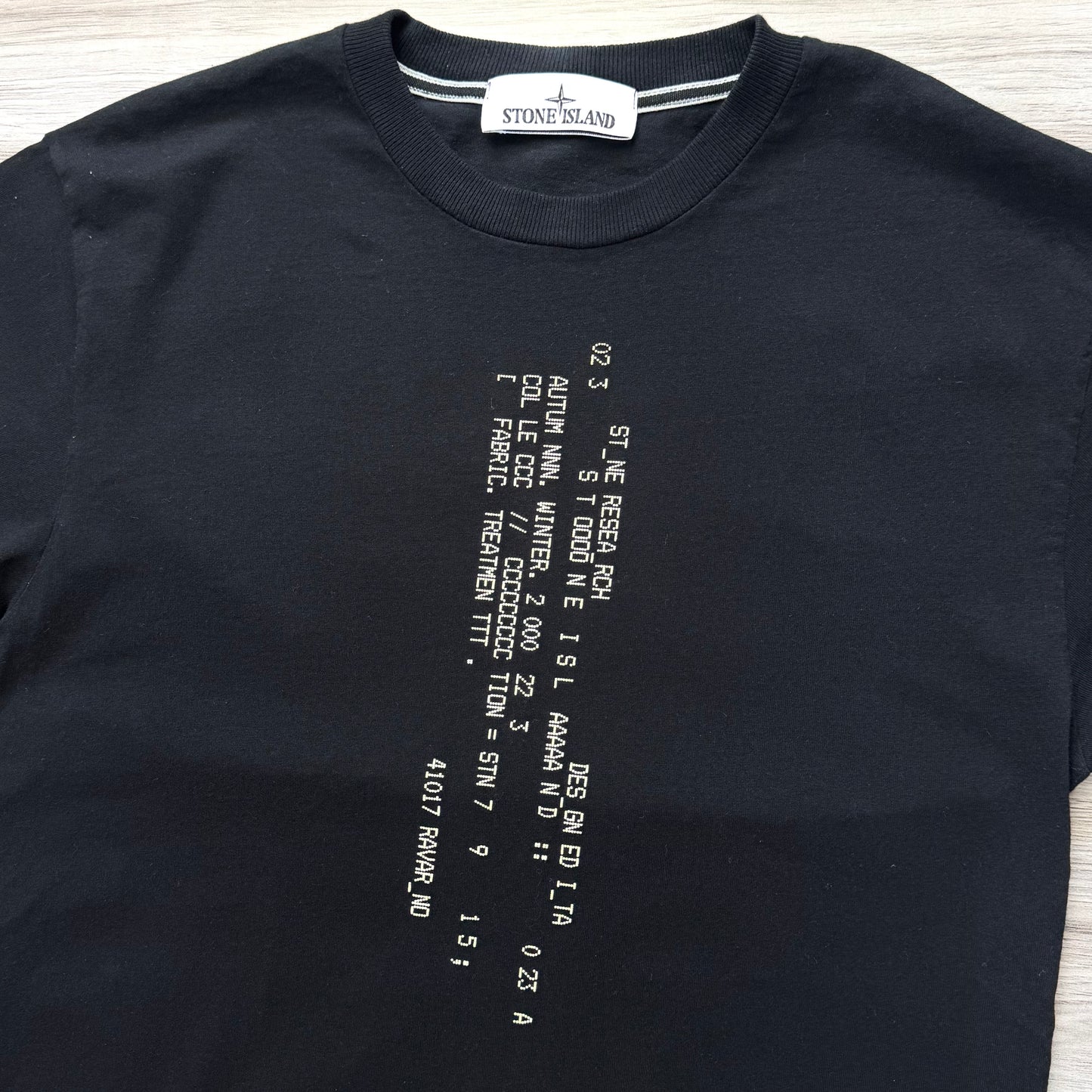 Stone Island Text Print T shirt - Small