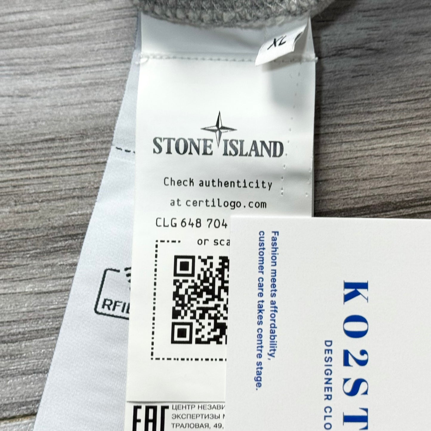 Stone Island Full Zip Badge Hoodie - XL ptp23.5”