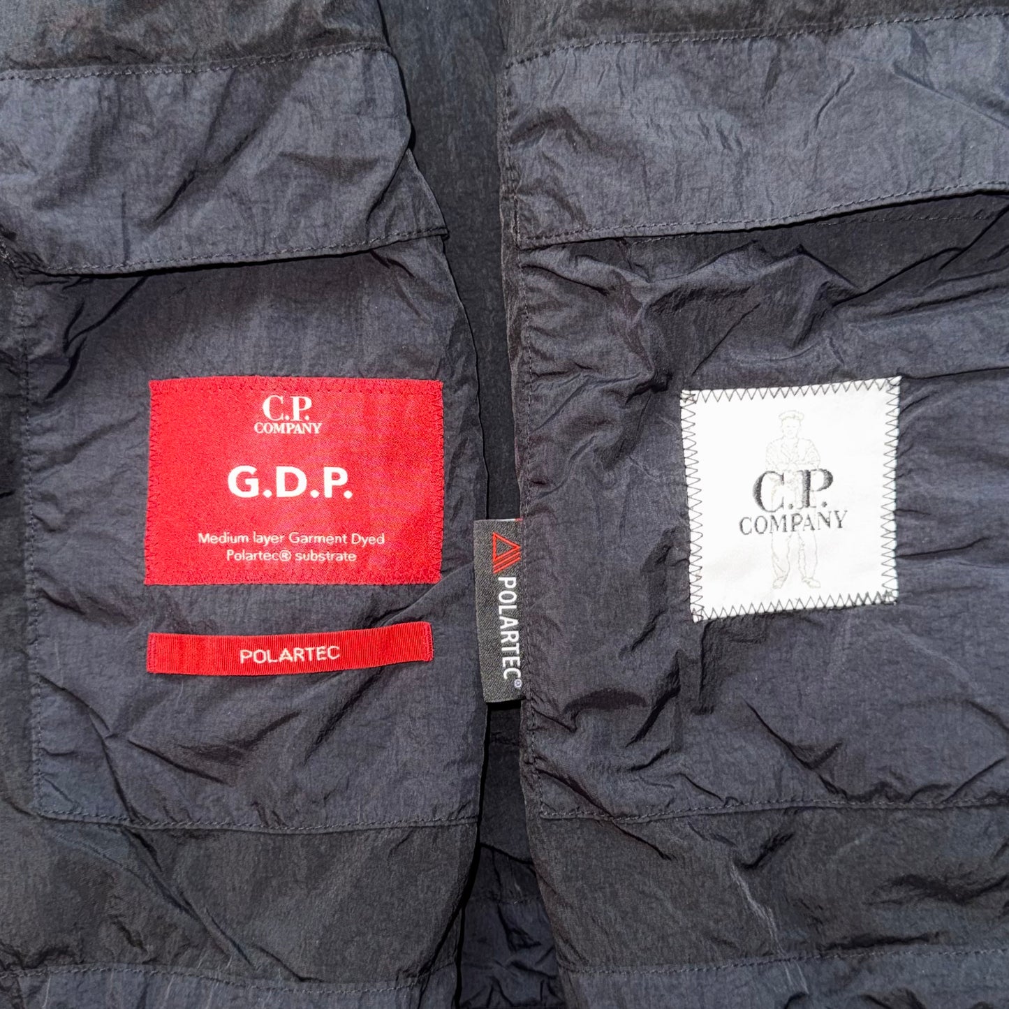 CP Company G.D.P Padded Full Zip Lens Gilet - Medium ptp20.5”