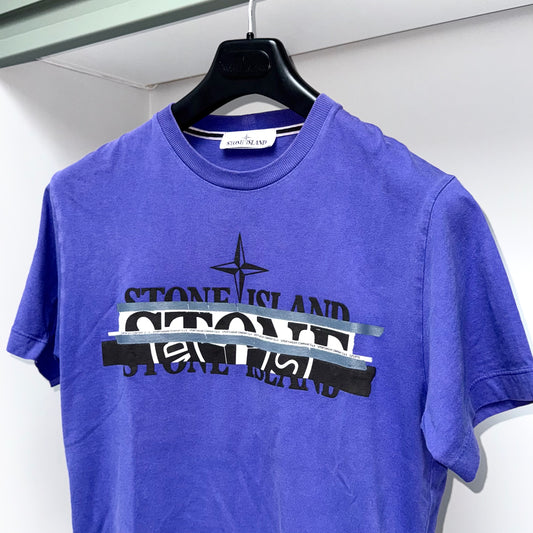 Stone Island Graphic Print T shirt - Small ptp18.5"