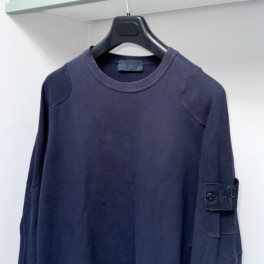 Stone Island Ghost Pullover Badge Sweatshirt - Small ptp19.5”