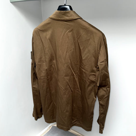 Stone Island Ghost Full Zip Badge Overshirt - Medium ptp21.5”