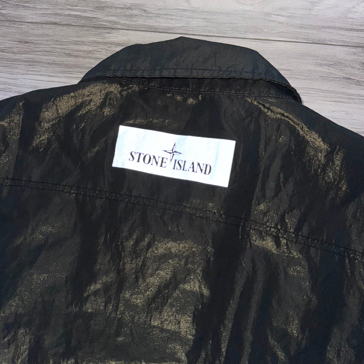 Stone Island Reflective Cotton Metal GD Badge Overshirt - Medium