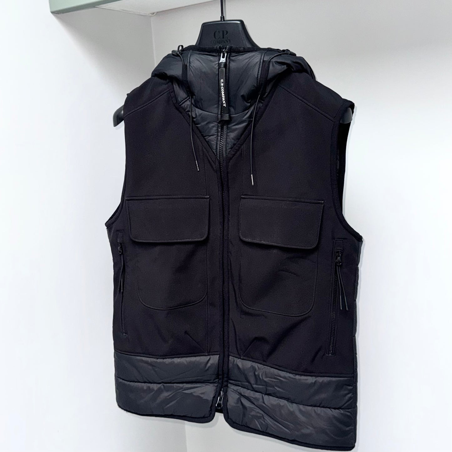 CP Company Mixed Shell-R Full Zip Goggle Gilet - XS