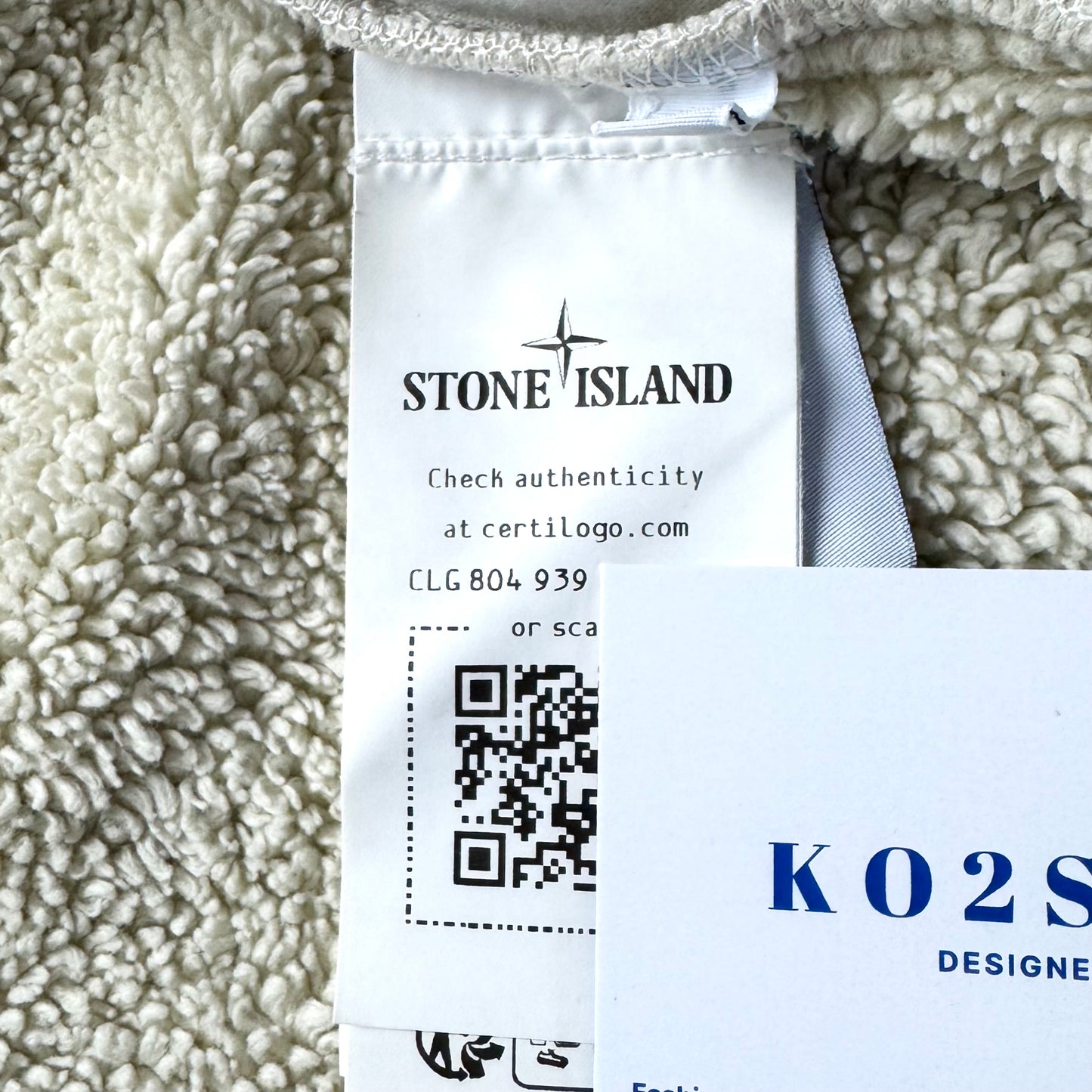 Stone Island Plated Terry Fleece Badge Jacket - Medium