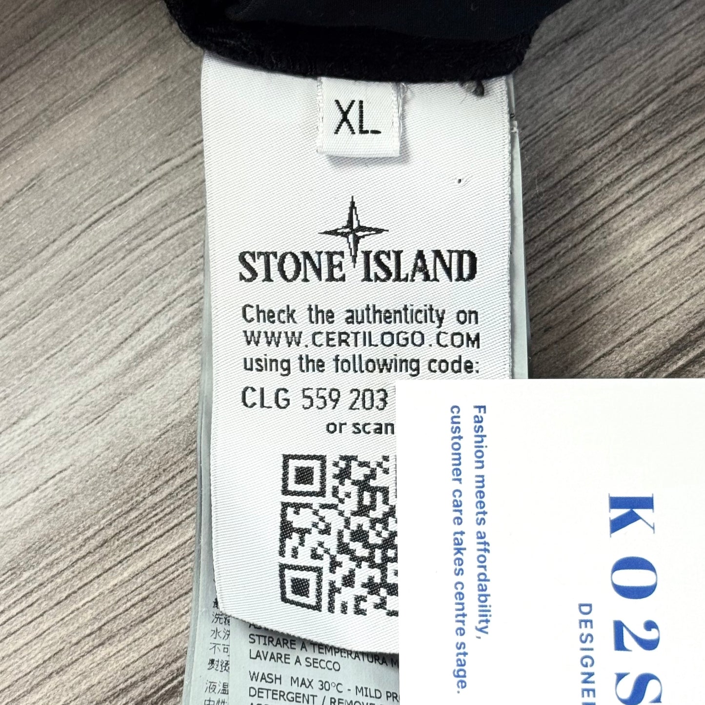 Stone Island Crinkle Reps Full Zip Badge Overshirt - XL ptp23.5”