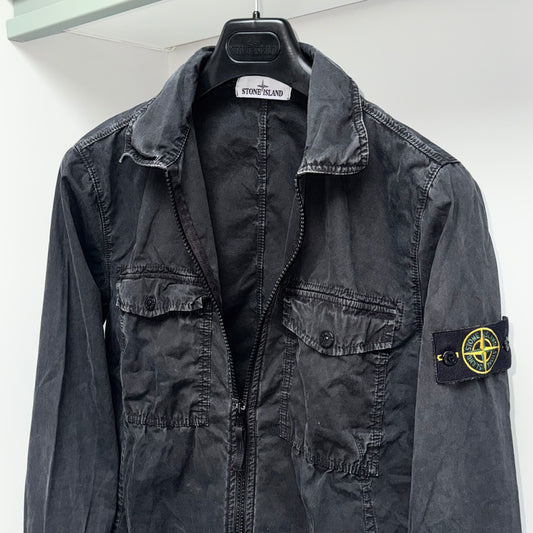 Stone Island Full Zip Badge Overshirt - Medium ptp21”