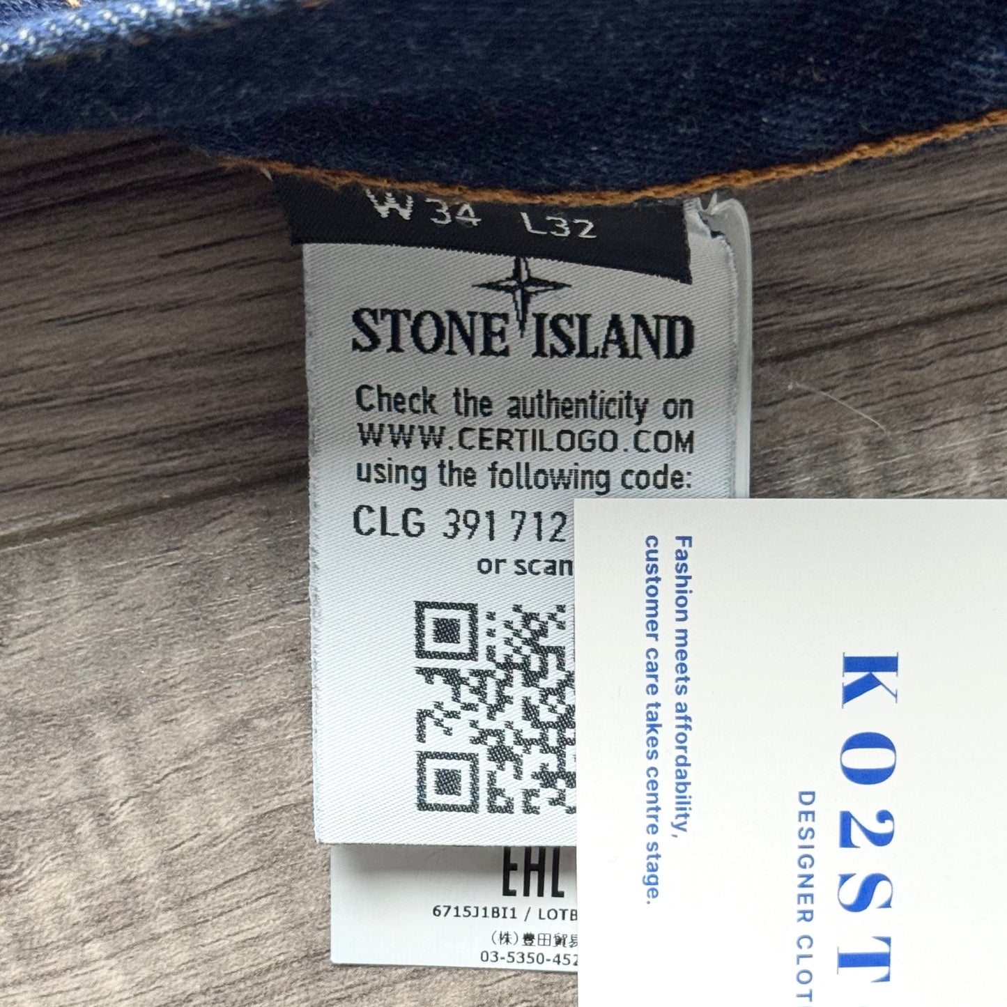 Stone Island Badge Jeans - 34W 32L
