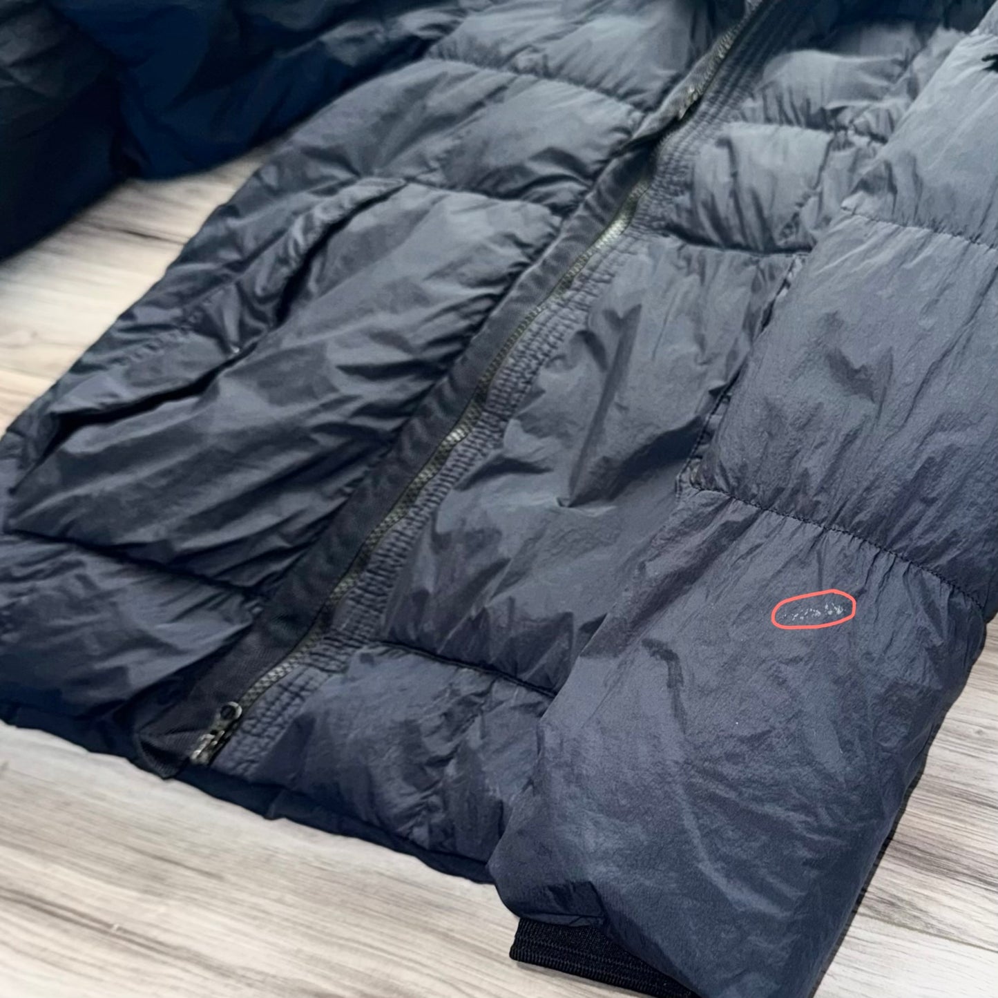 Stone Island Garment Dyed Crinkle Reps NY Down Badge Jacket - Medium ptp21”