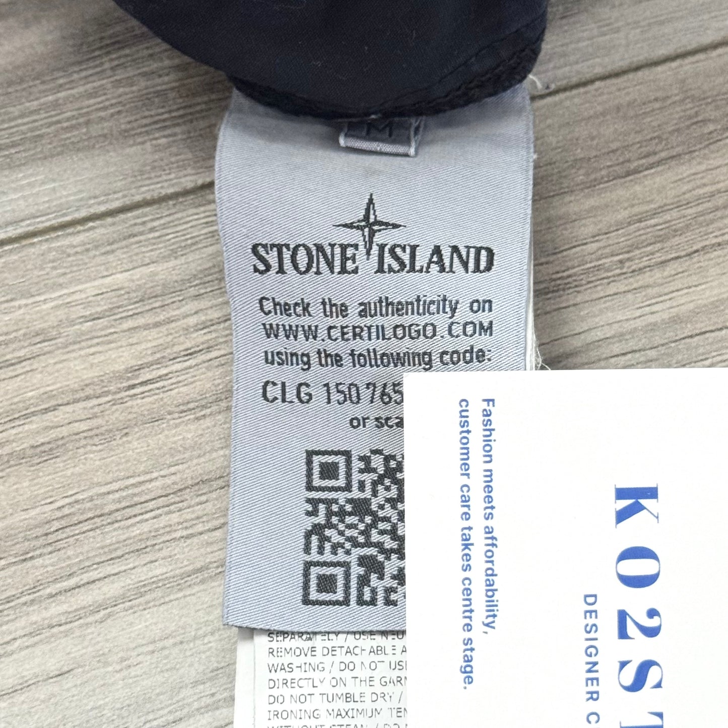 Stone Island Hooded Tela Smerigliata Button Up Badge Overshirt - Small ptp20”