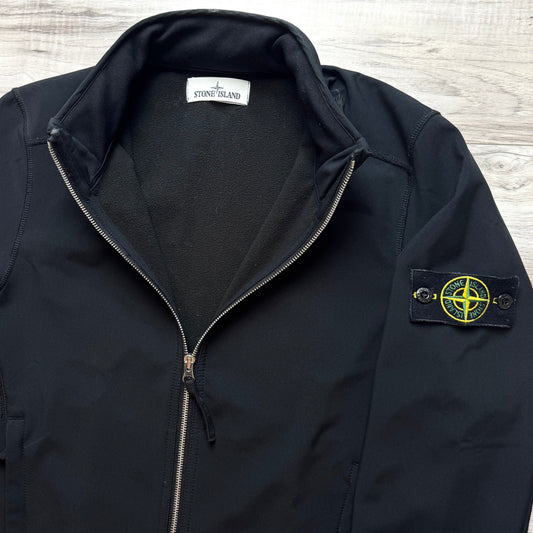 Stone Island Soft Shell-R Full Zip Badge Jacket - Small ptp19.5”