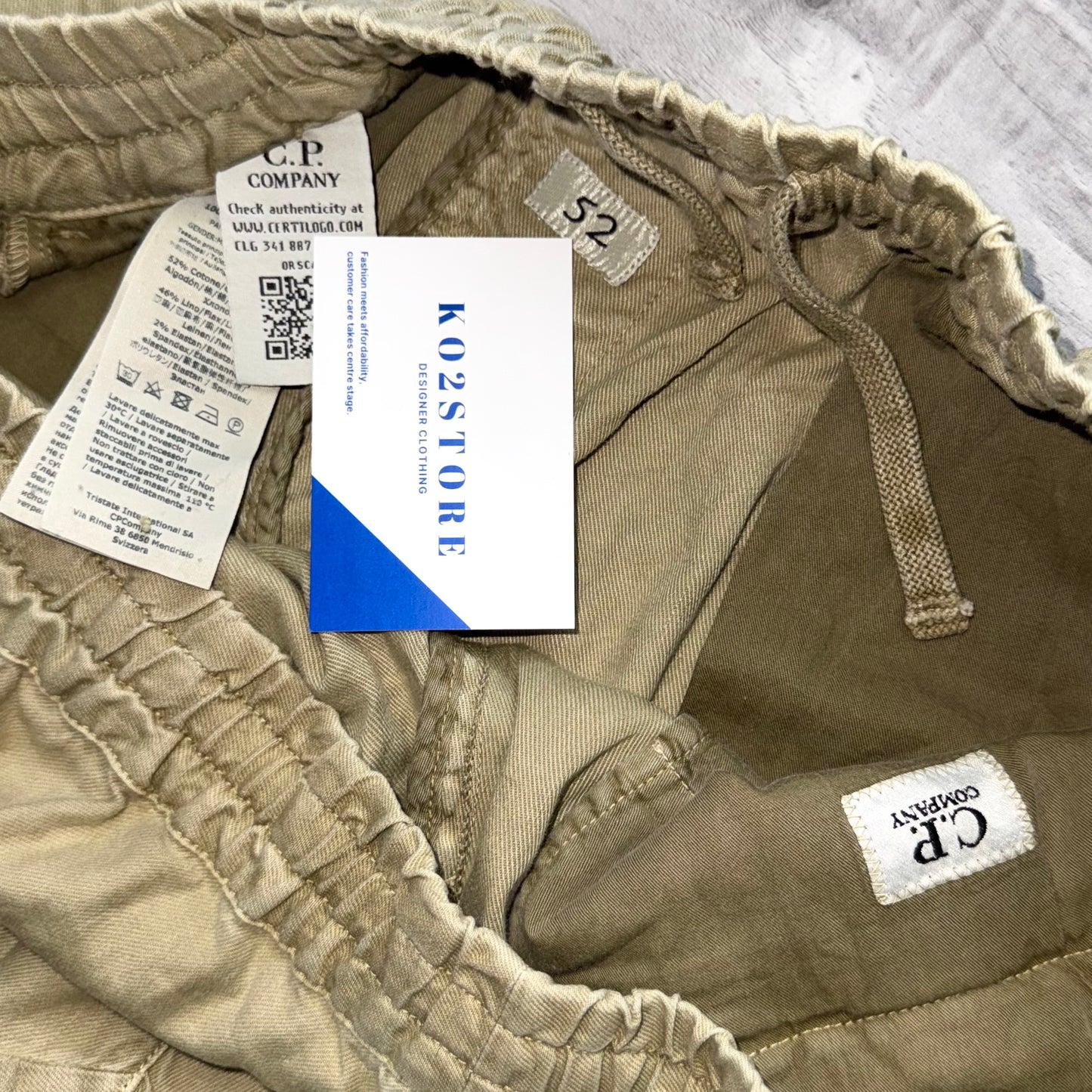 CP Company Twill Stretch Lens Cargo Trousers - XL 36W