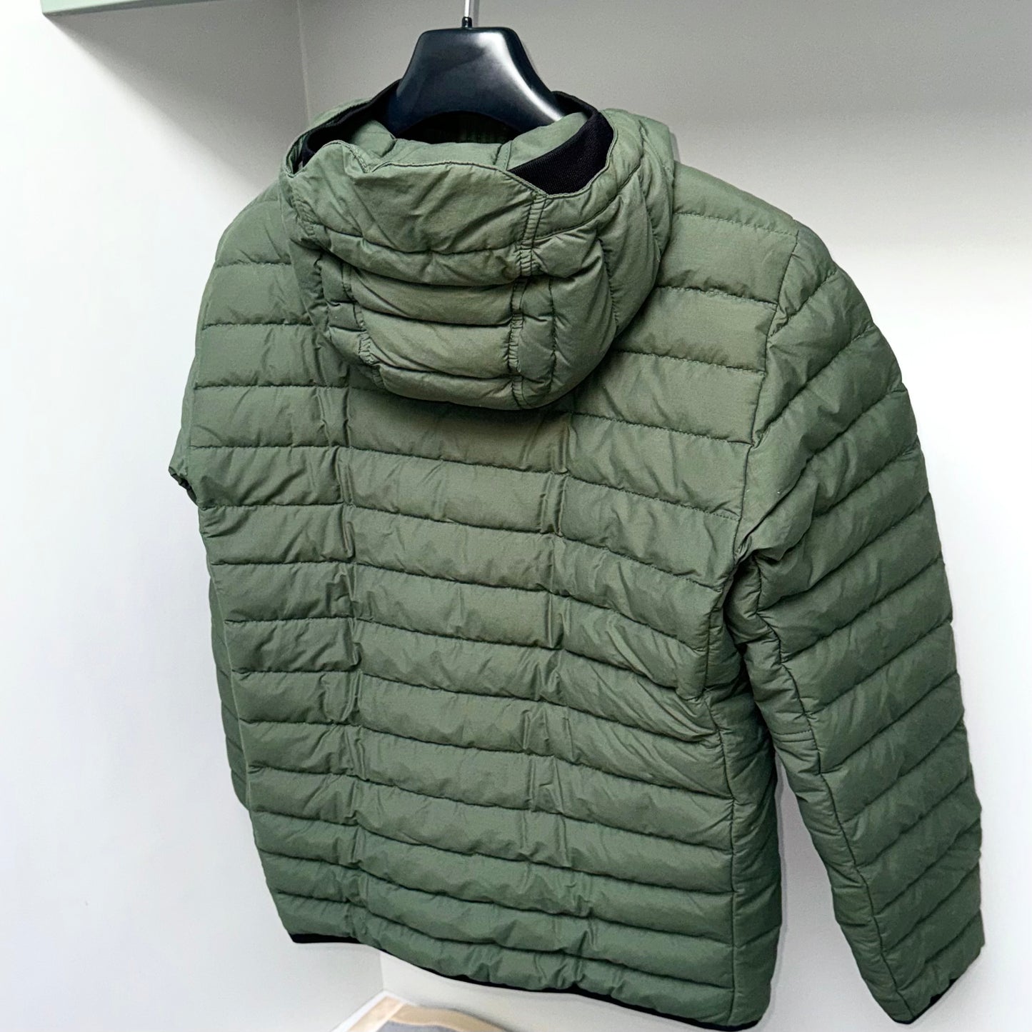 Stone Island O-Cotton / R-Nylon Tela Full Zip Badge Jacket - Small ptp20.5”