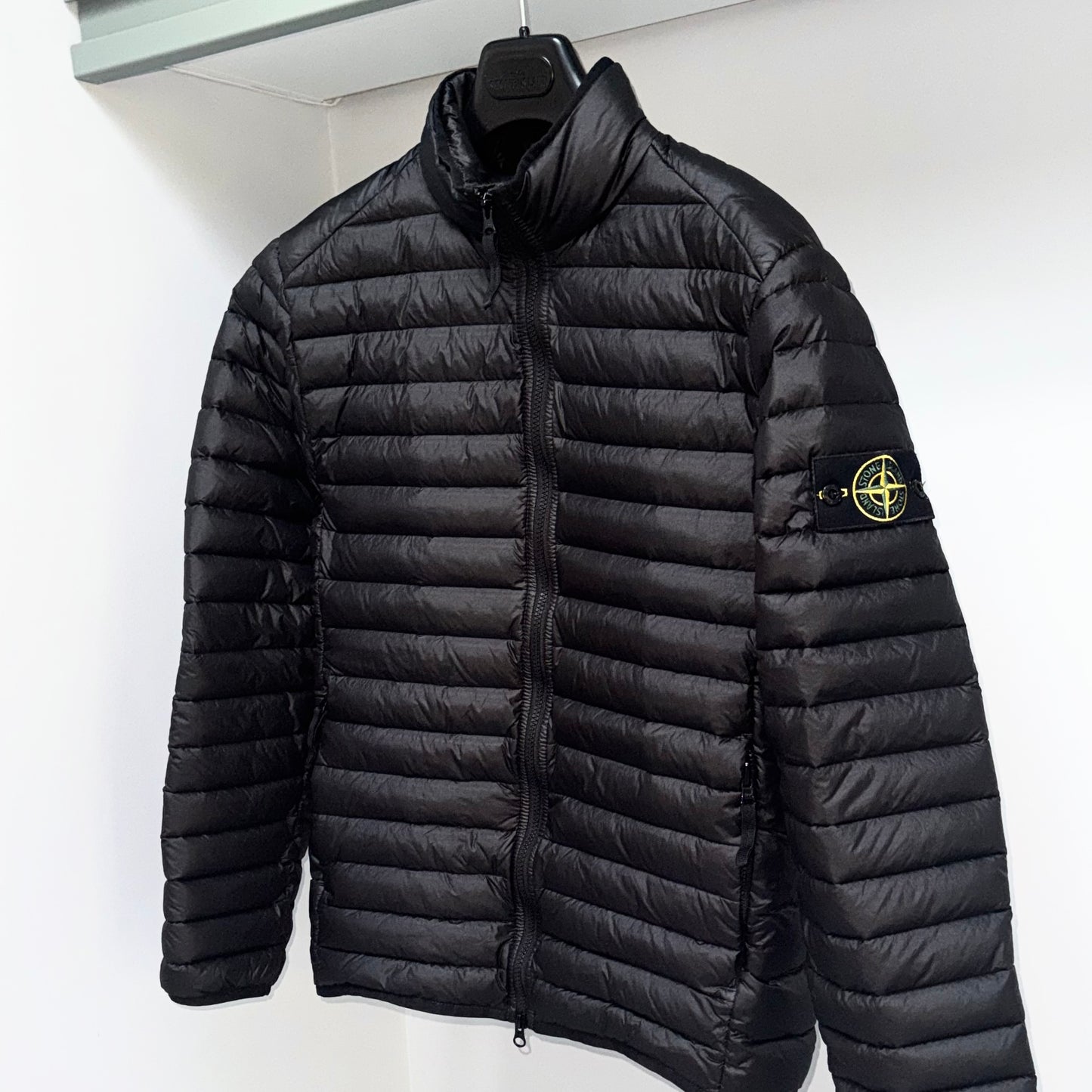Stone Island Loom Woven Chambers R-Nylon Down-TC Badge Jacket - Small ptp20.5”