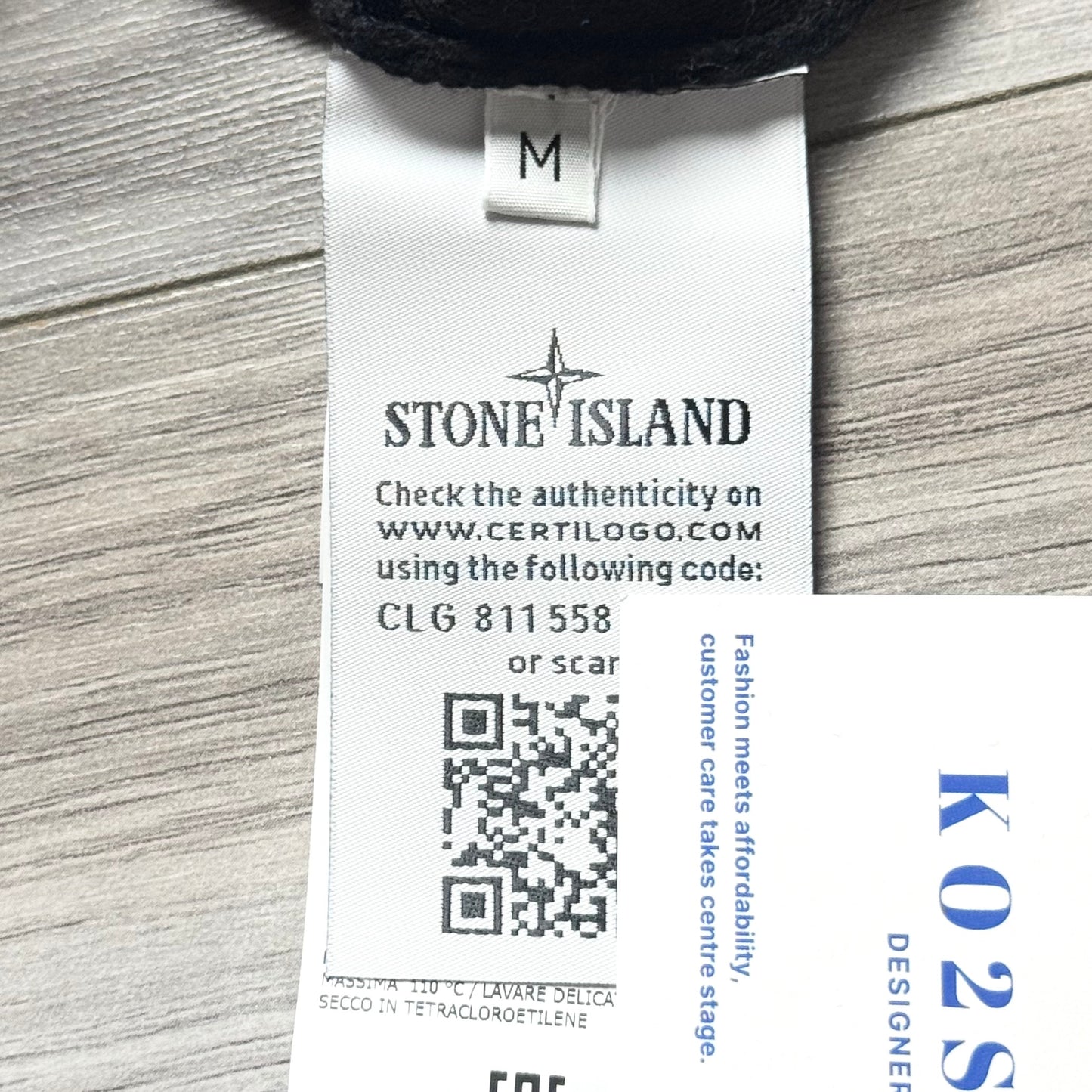 Stone Island Knitted Ghost Full Zip Badge Jumper - Small ptp19”