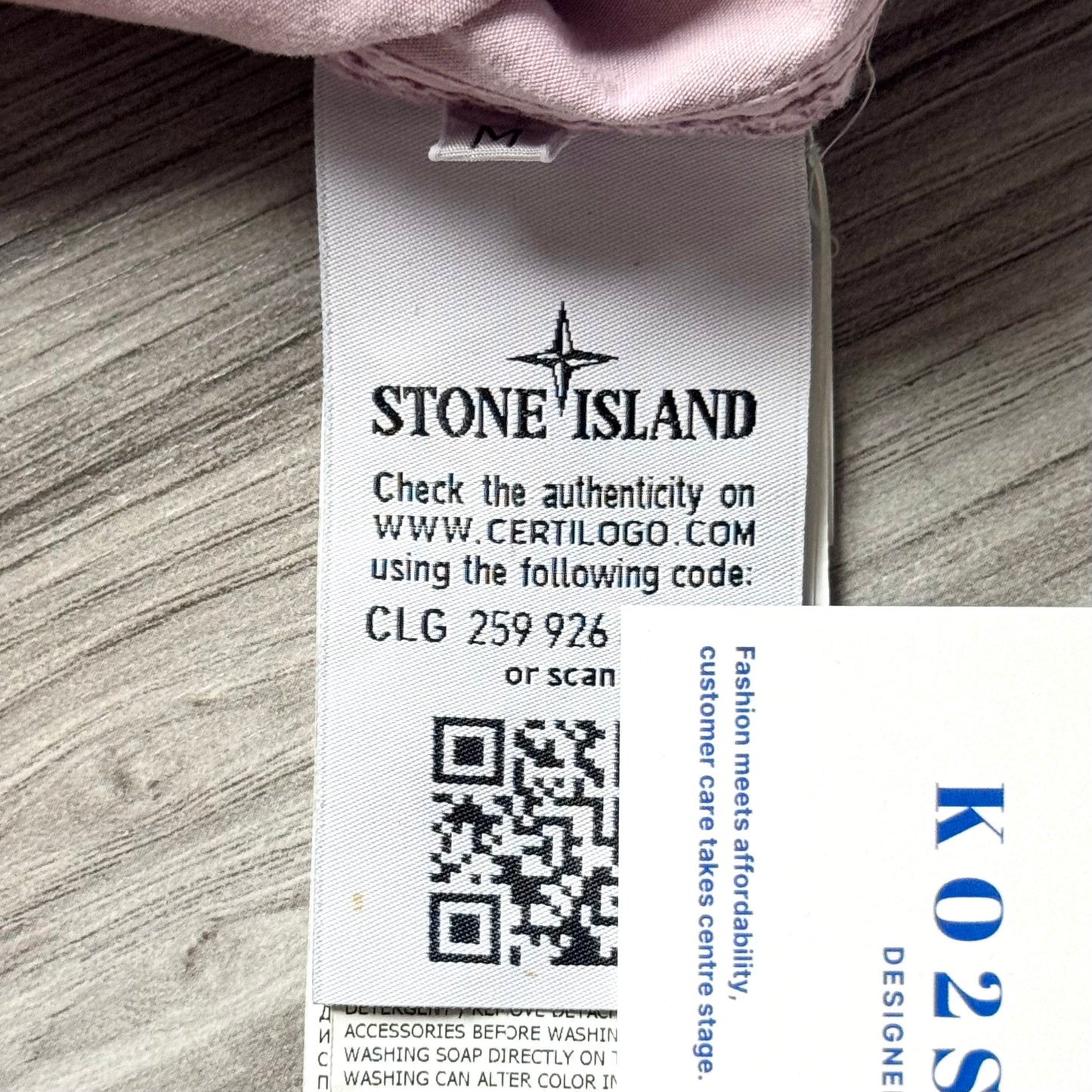 Stone Island Full Zip Badge Overshirt - Medium ptp21”