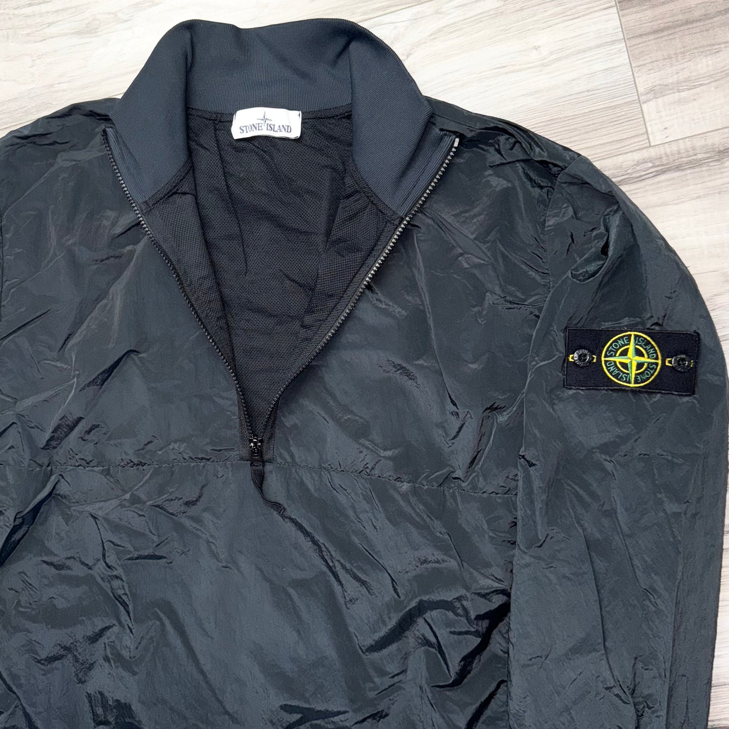 Stone Island Nylon Metal Pullover Half Zip Badge Smock - XL/XXL