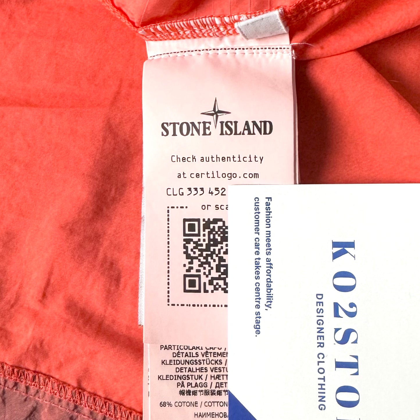 Stone Island Cotton Nylon Ripstop Star Inlay Badge Bomber Jacket - XXL ptp26.5”