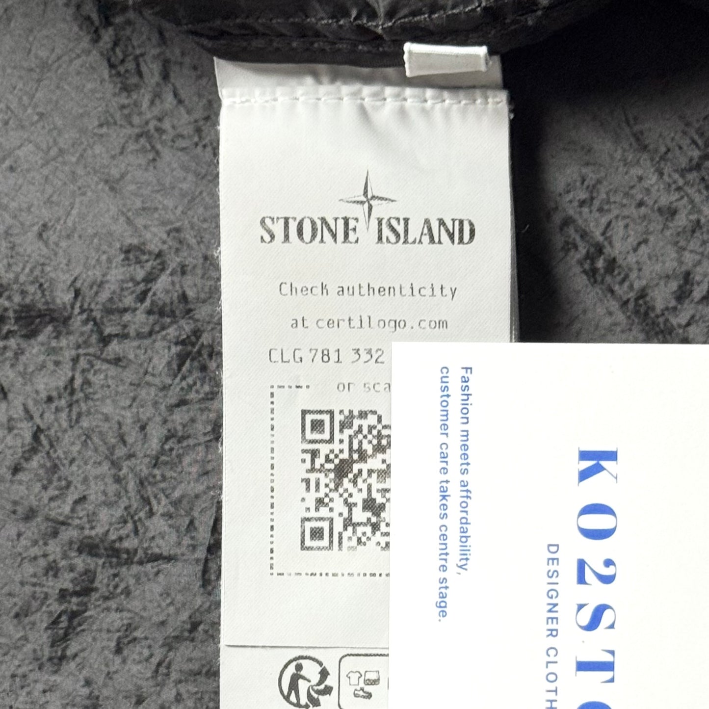 Stone Island Nylon Metal Watro-TC In Econyl Regenerated Nylon Full Zip Badge Jacket - Small ptp20.5”