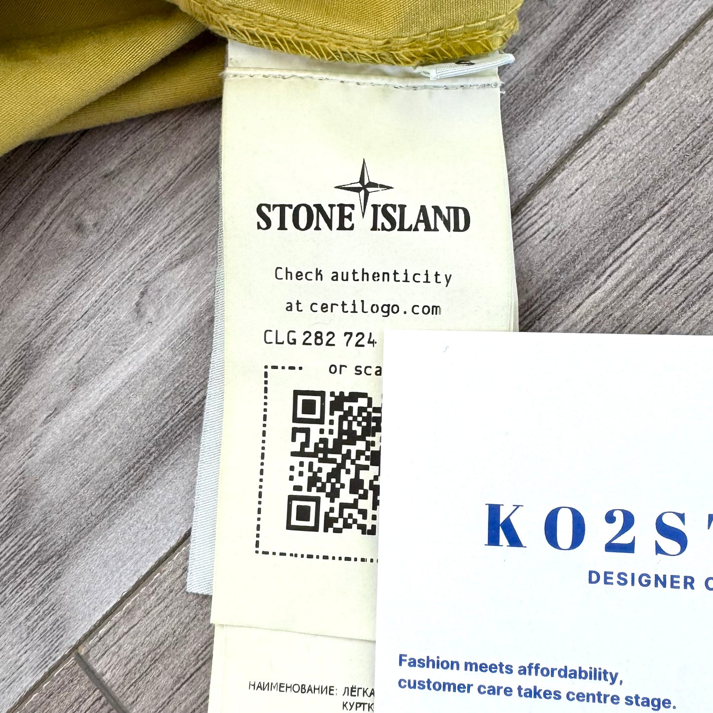 Stone Island Full Zip Badge Overshirt - Small ptp20.5"