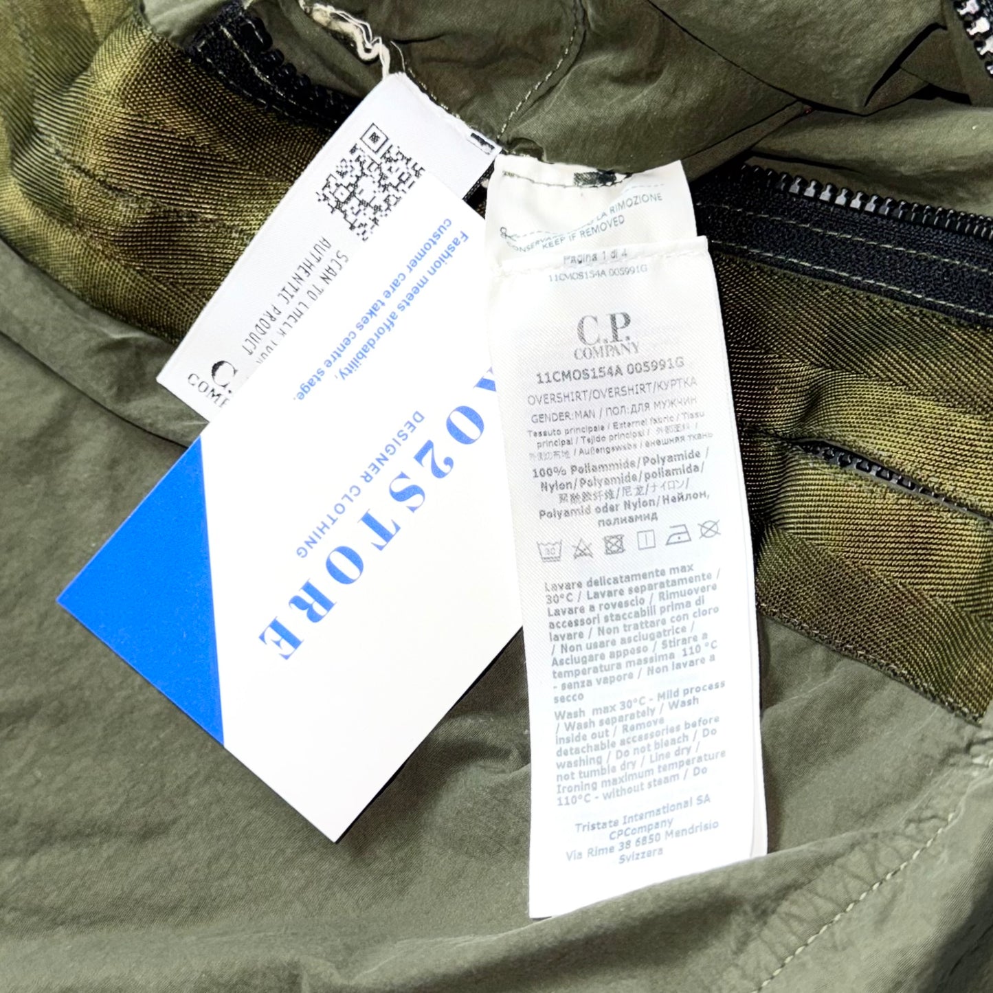 CP Company Flatt Nylon Half Zip Lens Smock - Large ptp22”