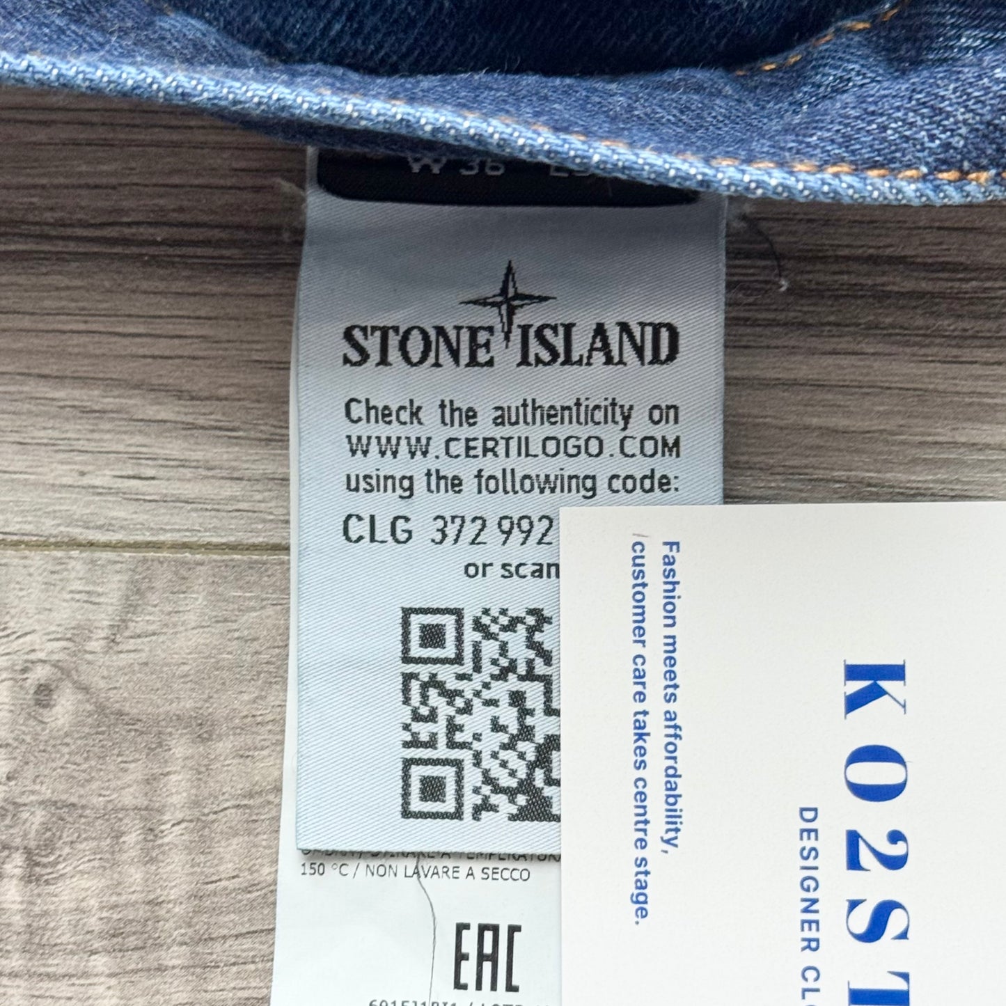 Stone Island Badge Jeans - 36W 32L