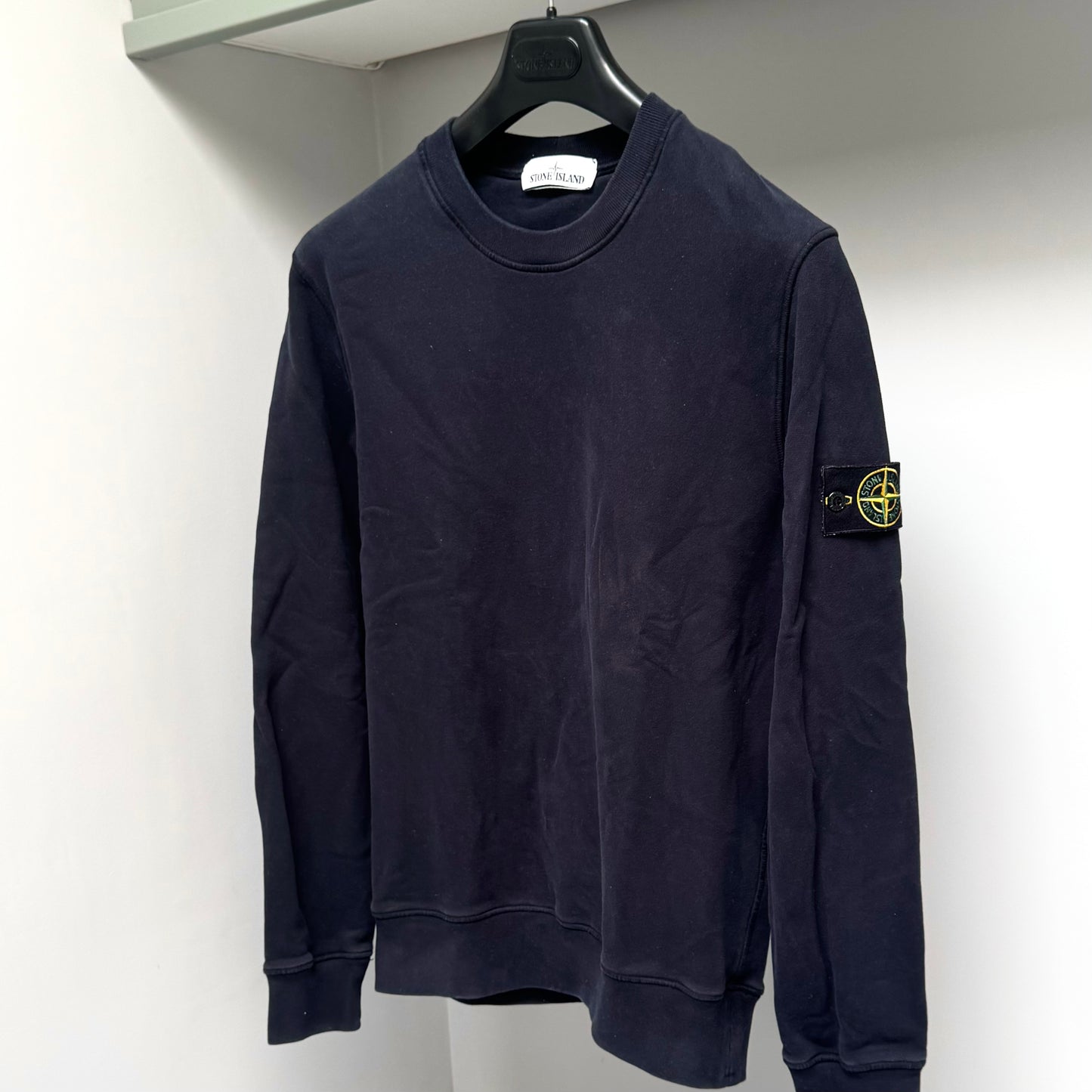 Stone Island Pullover Badge Sweatshirt - Medium ptp20.5”