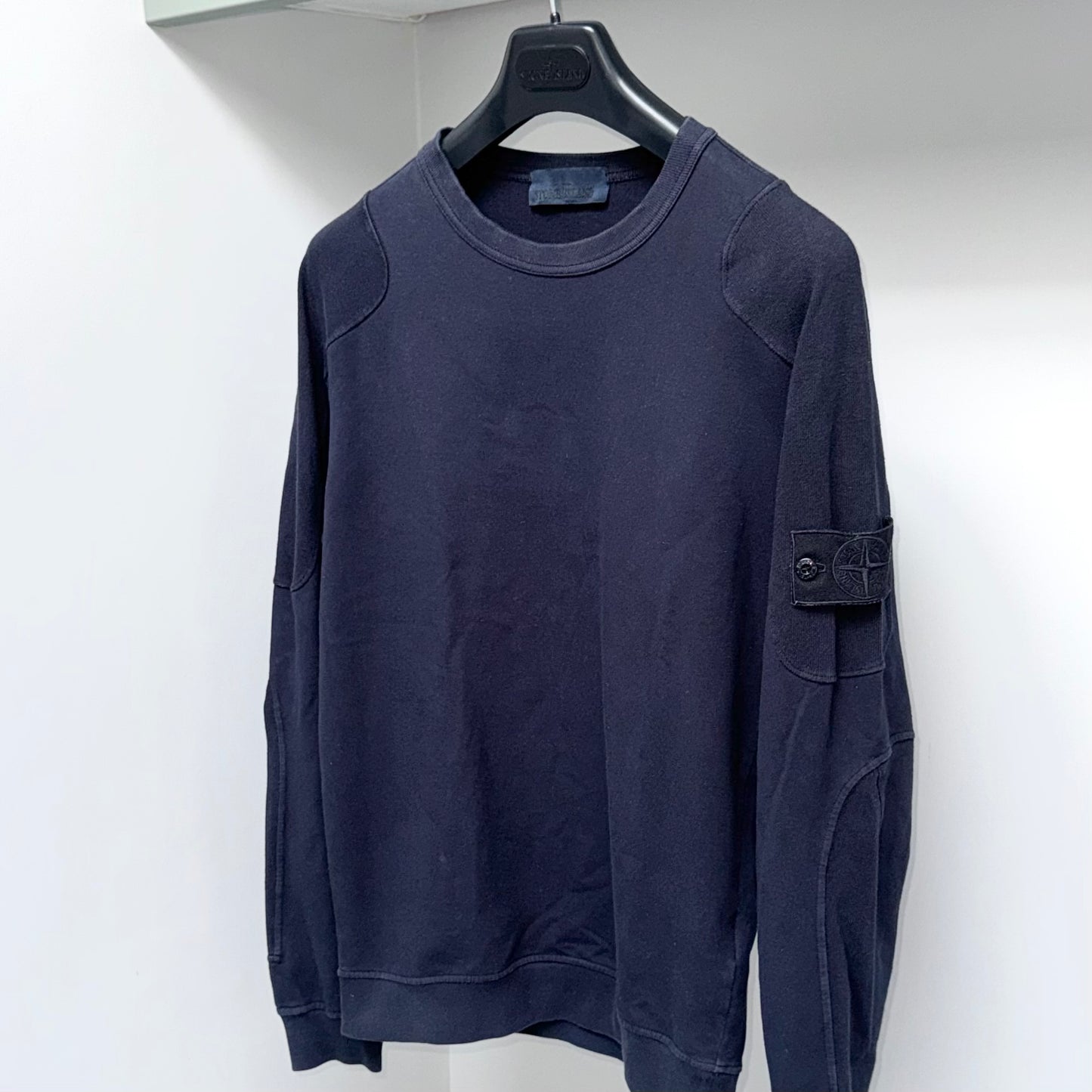 Stone Island Ghost Pullover Badge Sweatshirt - Small ptp19.5”