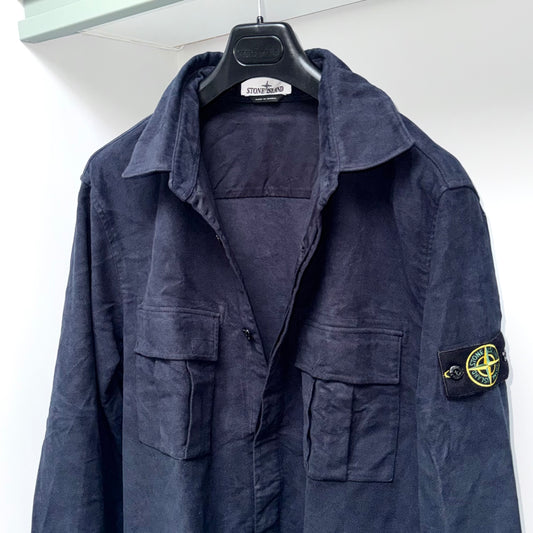 Stone Island Multi Pocket Button Up Badge Overshirt - XL ptp24”