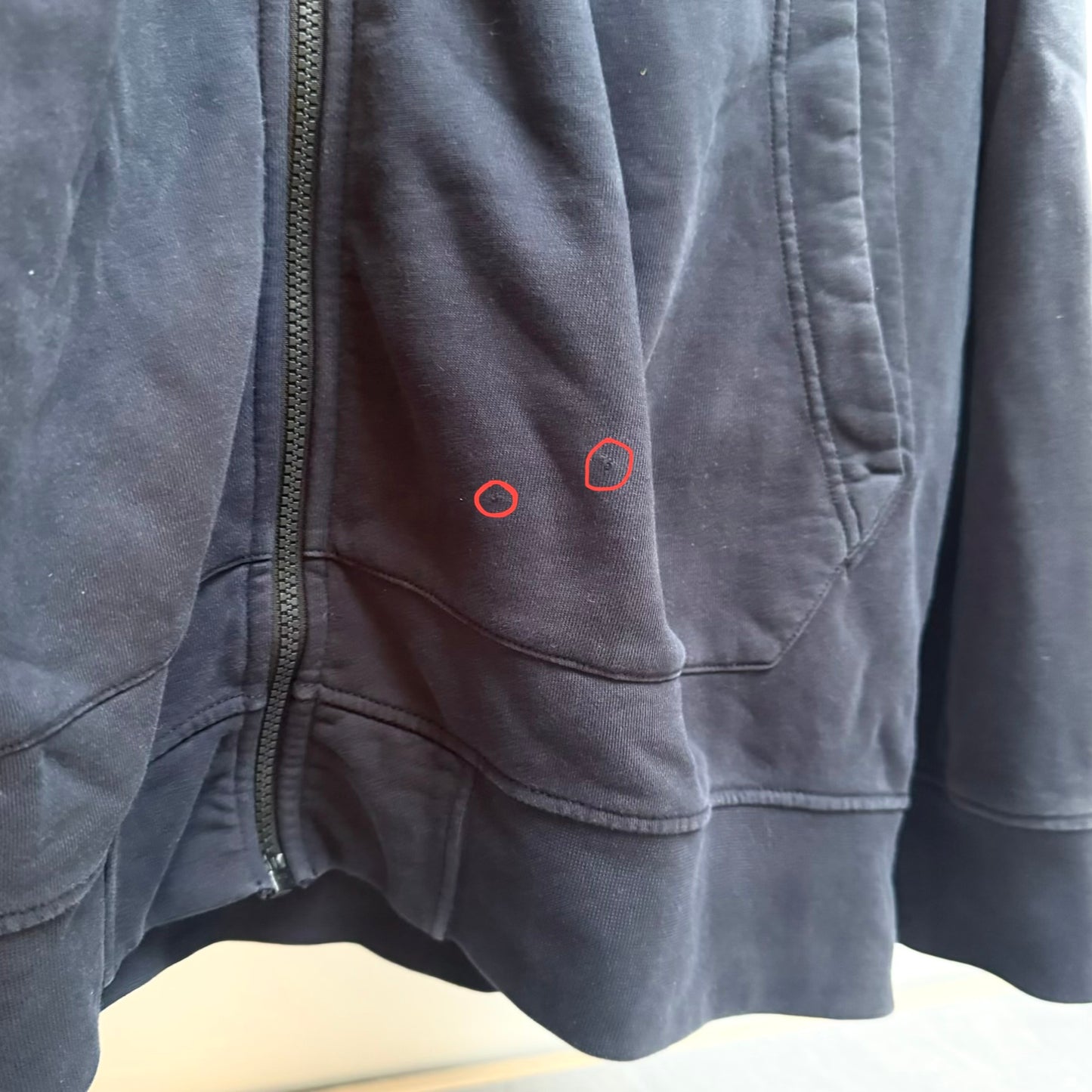 Stone Island Full Zip Badge Hoodie - 3XL ptp26.5”