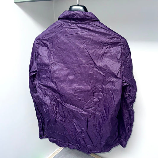 Stone Island Crinkle Reps Primaloft Button Up Badge Overshirt - Small ptp20.5”