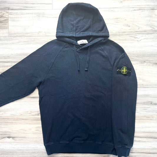 Stone Island Lightweight Pullover Badge Hoodie - Medium