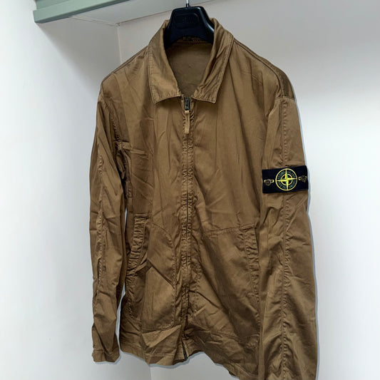 Stone Island Ghost Stretch Full Zip Badge Overshirt - XL ptp23.5”