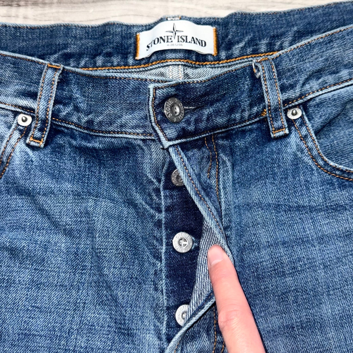 Stone Island Badge Jeans - 38W 34L