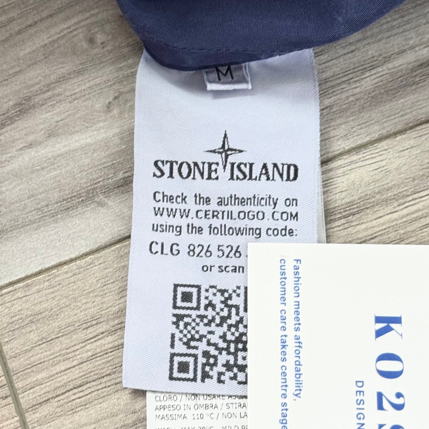 Stone Island Hooded Full Zip Badge Overshirt - Medium ptp21.5”